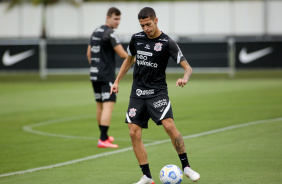 Gabriel Pereira durante ltimo treino do Corinthians para jogo contra o Grmio