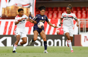 Yasmin no jogo entre Corinthians e São Paulo pela final do Paulista Feminino