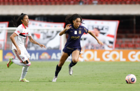 Yasmin no jogo entre Corinthians e São Paulo pela final do Paulista Feminino
