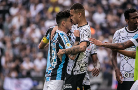 João Victor durante jogo entre Corinthians e Grêmio na Neo Química Arena, pelo Brasileiro