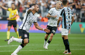 Renato Augusto durante partida entre Corinthians e Grmio, pelo Brasileiro