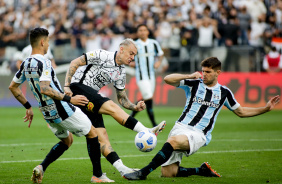 Rger Guedes no jogo entre Corinthians e Grmio, pelo Campeonato Brasileiro