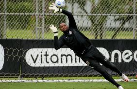 Carlos Miguel durante ltimo treino do Corinthians para jogo contra o Juventude