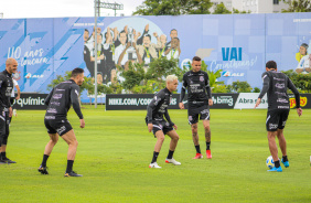 Elenco alvinegro se prepara no CT do Corinthians para ltimo jogo do Brasileiro 2021