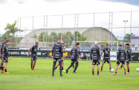 Jogadores se preparam no CT do Corinthians para último jogo do Brasileiro 2021