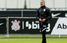 Sylvinho durante ltimo treino do Corinthians para jogo contra o Juventude