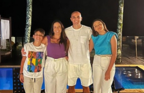 Fbio Santos passou a virada ao lado de sua famlia