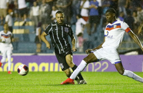 Riquelme durante jogo de estreia do Corinthians na Copinha 2022, contra o Resende