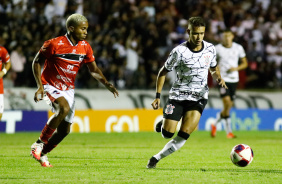Keven durante partida entre Corinthians e River-PI, pela Copa So Paulo 2022