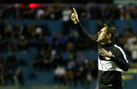 Tcnico Diogo Siston na partida entre Corinthians e River-PI, pela Copa So Paulo 2022