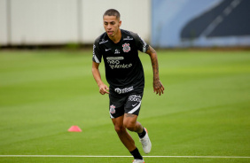 Gabriel Pereira na apresentao do Corinthians para a temporada 2022