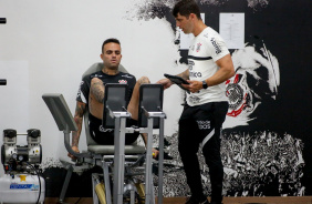 Luan na apresentao do Corinthians para a temporada 2022
