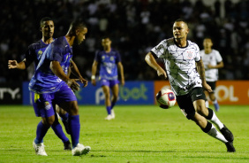 Riquelme durante vitria do Corinthians sobre o So Jos, pela Copinha  2022