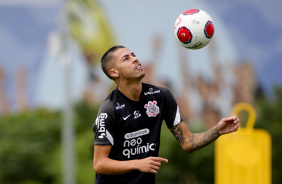 Gabriel Pereira durante o treinamento no CT Dr. Joaquim Grava