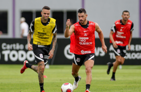 Luan e Giuliano durante o treinamento no CT Dr. Joaquim Grava