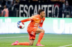 Matheus Donelli em derrota do Corinthians contra o Santos nesta quarta-feira