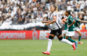 Tamires marcou o segundo gol do Corinthians contra o Palmeiras