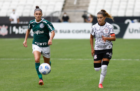 Tamires na vitria do Corinthians contra o Palmeiras pela Supercopa Feminina
