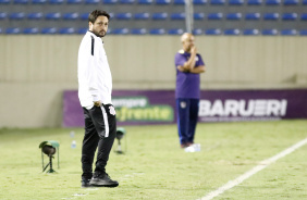 Arthur Elias na vitria do Corinthians nesta quarta-feira