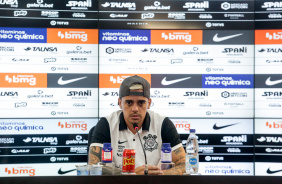 Fagner concedeu coletiva antes do jogo contra o Mirassol