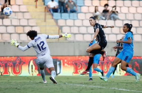 Gabi Zanotti na vitria do Corinthians contra o Real Braslia na noite desta quarta-feira