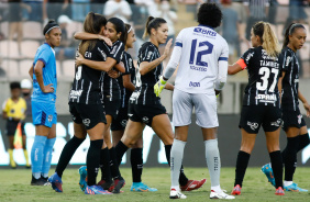 Jheniffer, Katiuscia, Diany, Gabi Zanotti, Tamires e Adriana na vitria do Corinthians