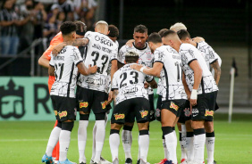 Cssio, Du, Joo, Gil, Fagner, Paulo, Giuliano, Renato, Lucas, Gustavo e Rger na partida do Timo