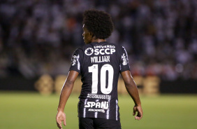 Willian no jogo do Corinthians contra o Botafogo-SP neste sbado
