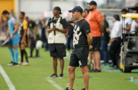 Vtor Pereira durante a vitria do Corinthians contra o Novorizontino