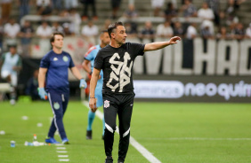 Vtor Pereira durante a partida do Corinthians contra o Guarani nesta quinta-feira