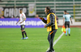 Vtor Pereira durante a derrota do Corinthians nesta tera-feira