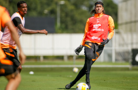 J e Cssio durante treinamento no CT