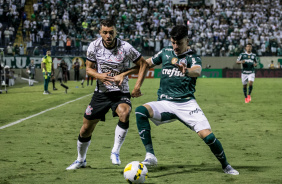 Jnior Moraes durante o clssico contra o Palmeiras