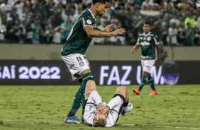 SÃO PAULO, SP - 17.03.2022: PALMEIRAS X CORINTHIANS - Gustavo Gómez in the  match between Palmeiras X Corinthians, valid for the 6th round (delayed) of  the 2022 Campeonato Paulista, held at the