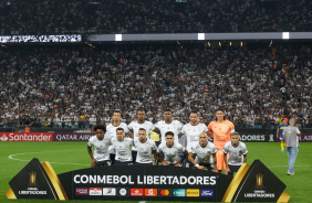 Time do Corinthians em jogo contra o Boca Juniors