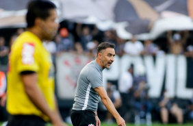 Tcnico Vtor Pereira em jogo contra o Fortaleza pelo Campeonato Brasileiro