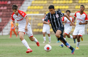 Moroni Leal em ao na partida contra o Audax pelo Paulisto Sub-17