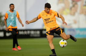 Rafael Ramos durante treino do Corinthians