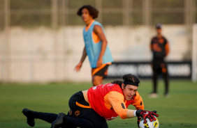 Guilherme Biro e Cssio do sequncia  preparao do Corinthians contra a Portuguesa