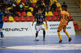 Levy durante a partida entre Corinthians e Magnus Futsal