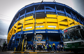 Estdio La Bombonera em dia de duelo entre Corinthians e Boca Juniors pela Libertadores 2022