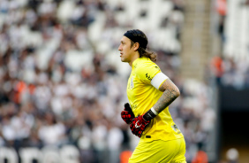 Cássio foi o goleiro titular do Timão neste domingo