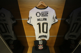 Camisa do Willian antes da partida entre Corinthians e Always Ready pela Libertadores