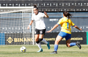 Andressa durante vitria do Corinthians