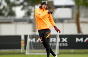 Goleiro Cssio durante treinamento realizado no CT