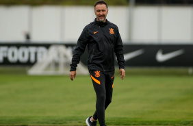 Vitor Pereira em treino hoje pela manh