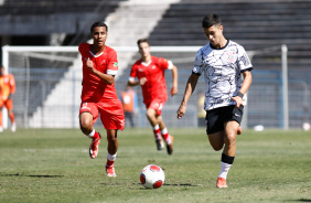 Caipira durante a partida contra o Metropolitano pelo Paulista Sub-17