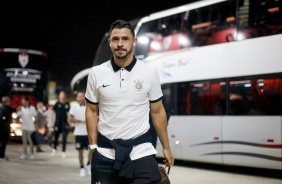 Giuliano na chegada do Corinthians ao Estdio Antnio Accioly