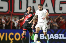 Joo Pedro durante a vitria do Corinthians