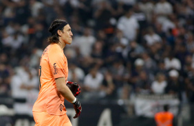 Cssio durante a vitria do Corinthians contra o Santos